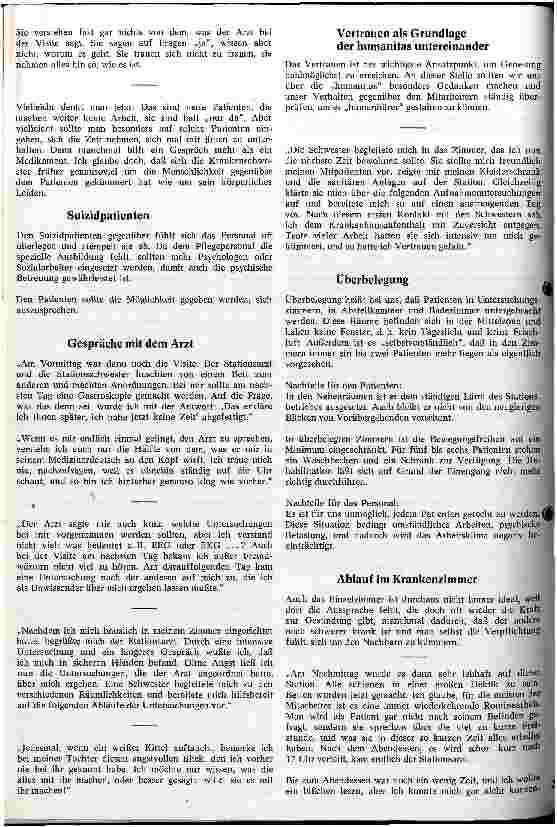 Vorschauseite 3: Jahresthema 77: Humanitas im Krankenhaus Gedanken, Erfahrungen und Vorschläge unserer Jungschwestern