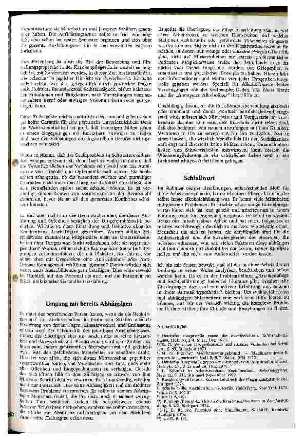 Vorschauseite 6: Suchtgefährdung im Krankenpflegeberuf am Beispiel des Alkoholismus