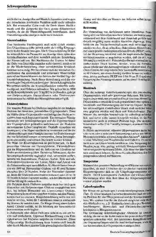Vorschauseite 3: Intensivbehandlung potentieller Organspender