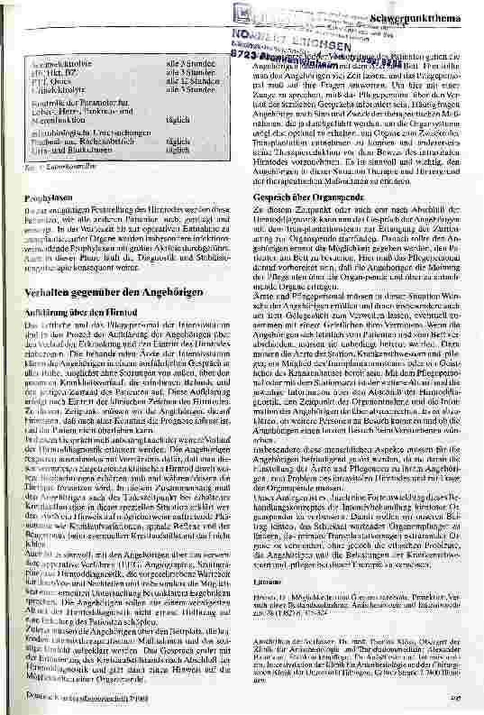 Vorschauseite 4: Intensivbehandlung potentieller Organspender