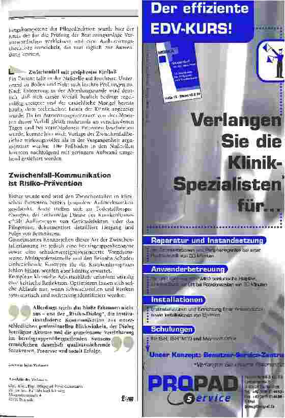 Vorschauseite 4: Incident Reporting Zwischenfallerfassung zur Steuerung und Reduzierung klinischer Risiken