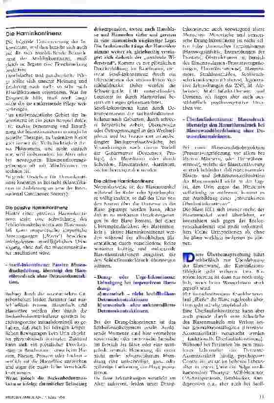 Vorschauseite 2: Inkontinenz - das große Tabu (Teil 1)