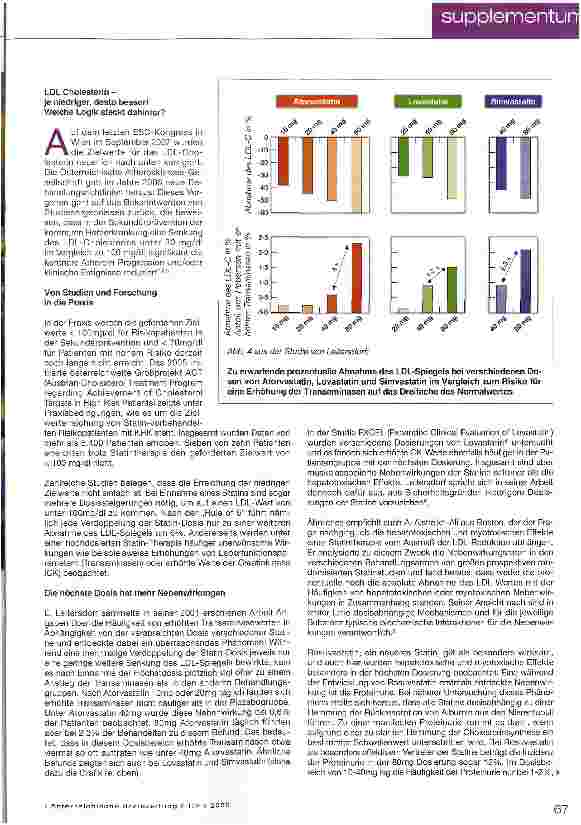 Vorschauseite 2: Kombinationstherapie macht intensive Cholesterinsenkung besser verträglich