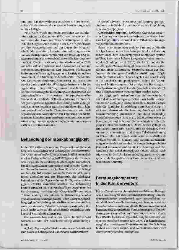 Vorschauseite 2: Rauchfrei weil Gesundheit unsere Aufgabe ist!