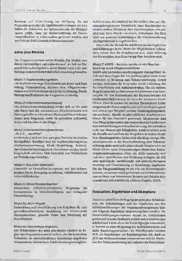 Vorschauseite 5: Rauchfrei weil Gesundheit unsere Aufgabe ist!