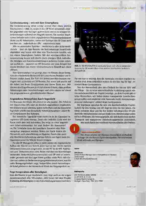 Vorschauseite 3: In Rekordzeit zum vollintegrierten OP