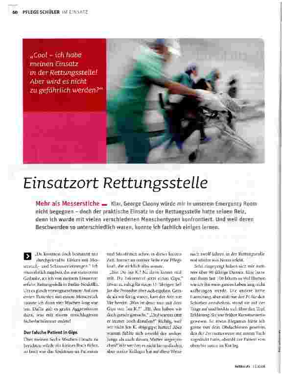 Vorschauseite 1: Einsatzort Rettungsstelle