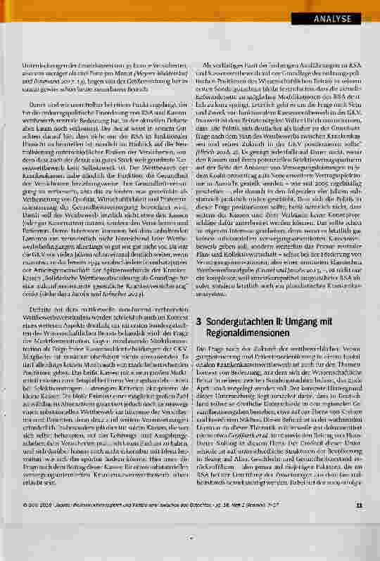 Vorschauseite 5: Risikostrukturausgleich und Wettbewerb; zwischen den Gutachten