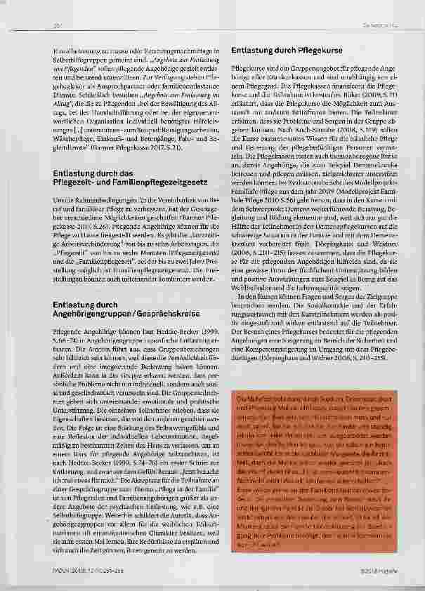 Vorschauseite 4: Beruf, Pflegeverantwortung und Familie ein Vereinbarkeitsproblem?