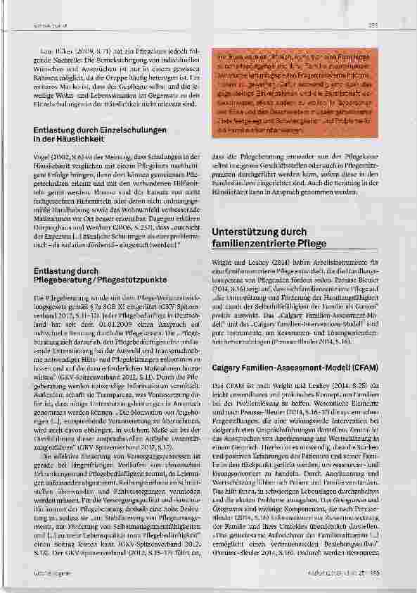 Vorschauseite 5: Beruf, Pflegeverantwortung und Familie ein Vereinbarkeitsproblem?