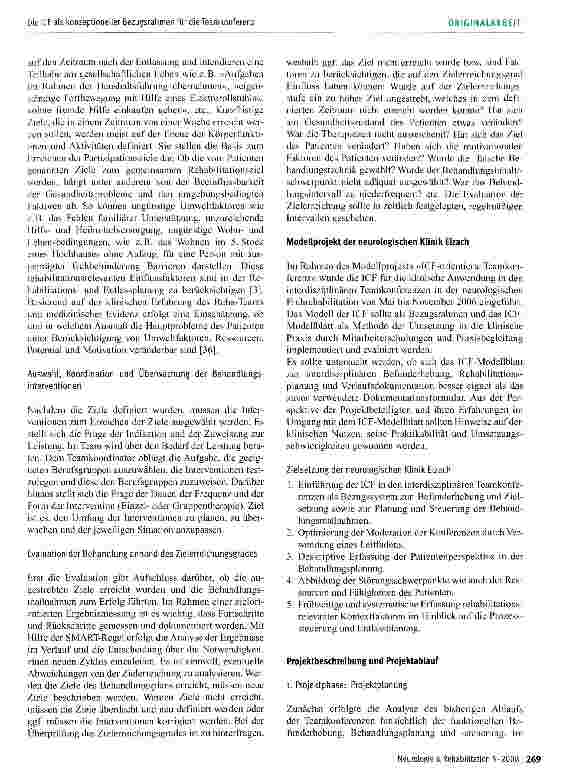 Vorschauseite 5: Die ICF als konzeptioneller Bezugs rahmen für die Teamkonferenz