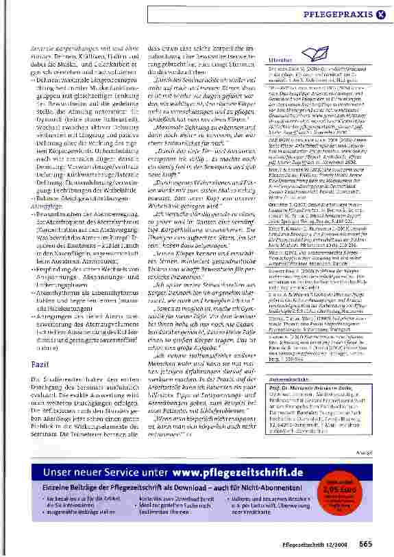 Vorschauseite 4: Anregungen zu einer personalund patientenorientierten Gesundheits bildung für die Pflegepraxis: Gesundheit und Körperwahrnehmung