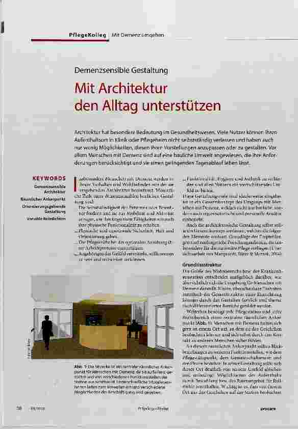 Vorschauseite 1: Mit Architektur den Alltag unterstützen