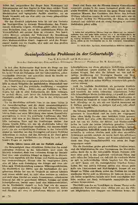 Vorschauseite 1: Sozialpolitische Probleme in der Geburtshilfe