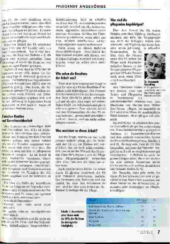 Vorschauseite 2: Pflege daheim Portrait einer harten Arbeit