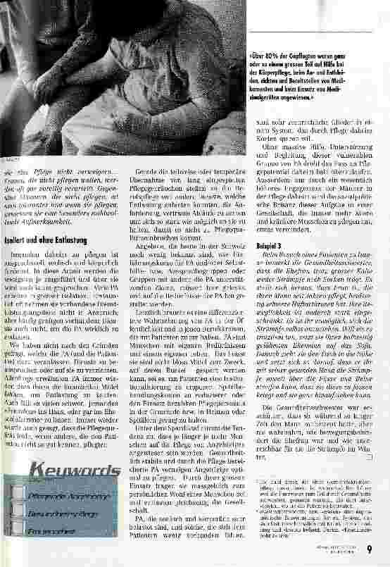 Vorschauseite 4: Pflege daheim Portrait einer harten Arbeit