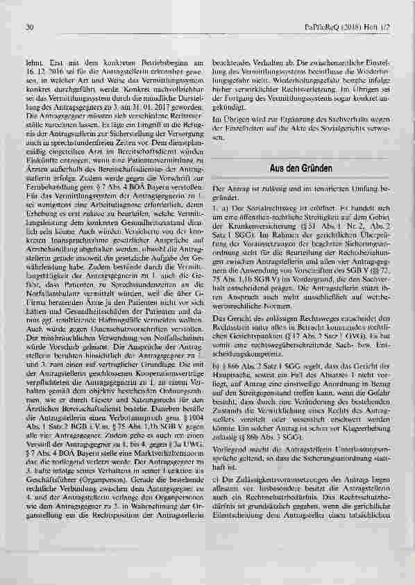 Vorschauseite 4: Verbot ausschließlicher Fernbehandlung