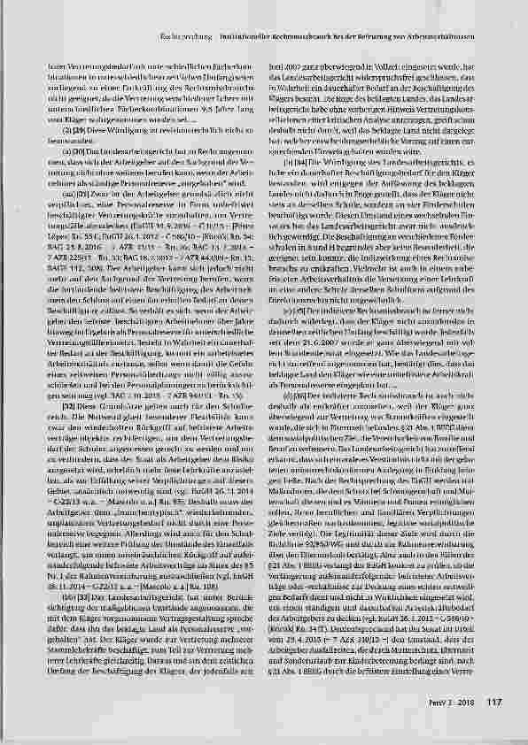 Vorschauseite 5: Institutioneller Rechtsmissbrauch bei der Befristung von Arbeitsverhältnissen
