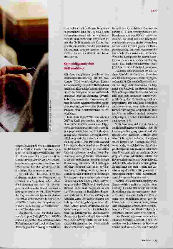Vorschauseite 2: Stationsäquivalente psychiatrische Behandlung In die Versorgung