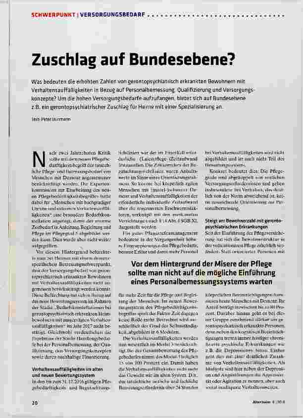 Vorschauseite 1: Zuschlag auf Bundesebene?