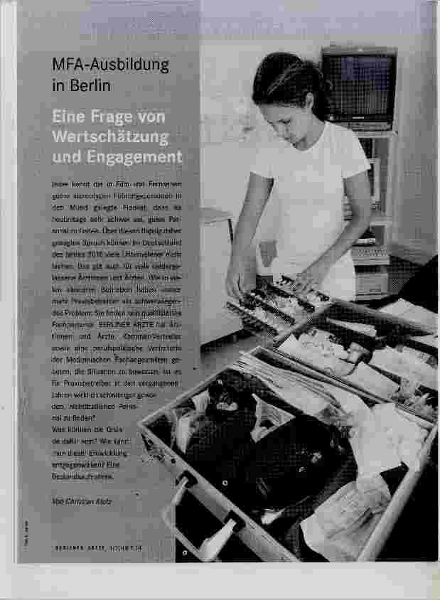 Vorschauseite 1: MFA-Ausbildung in Berlin