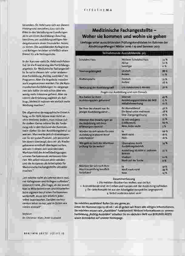 Vorschauseite 5: MFA-Ausbildung in Berlin
