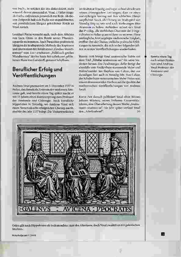 Vorschauseite 2: Andreas Vesal