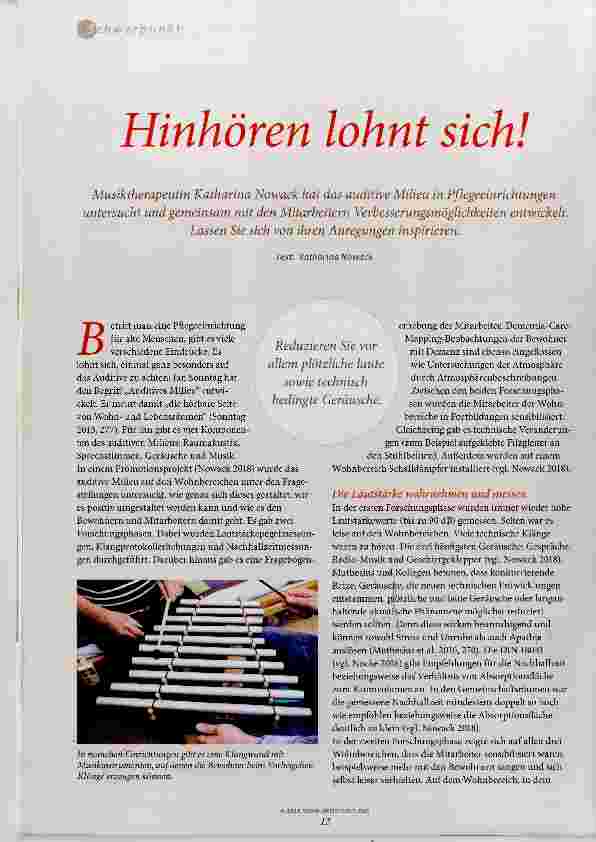Vorschauseite 1: Hinhören lohnt sich!