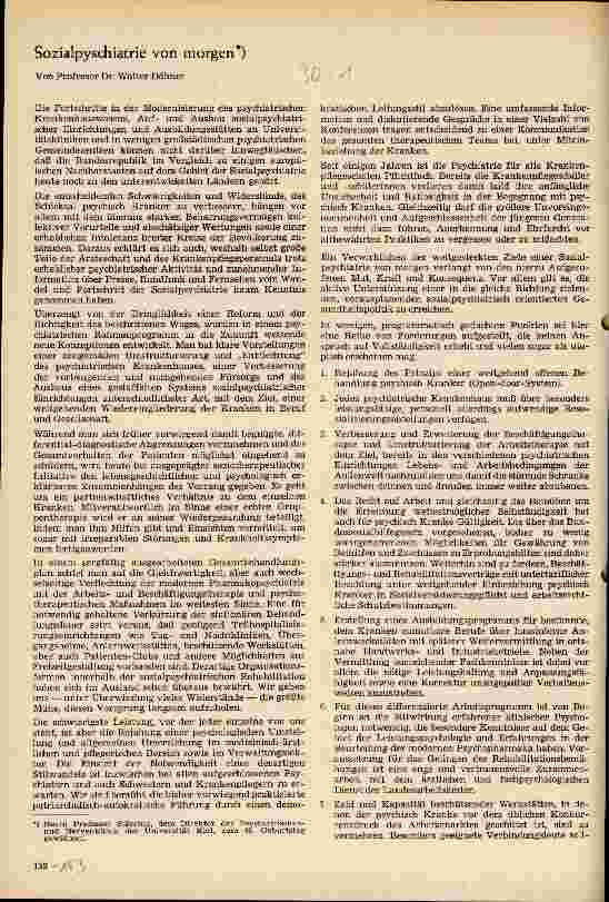 Vorschauseite 1: Sozialpsychiatrie von morgen