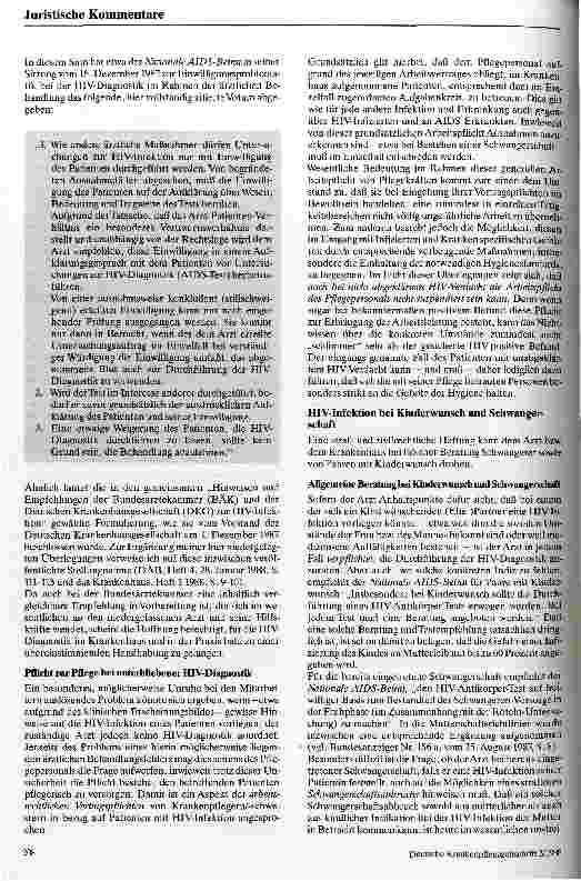 Vorschauseite 5: Rechtsfragen bei AIDS