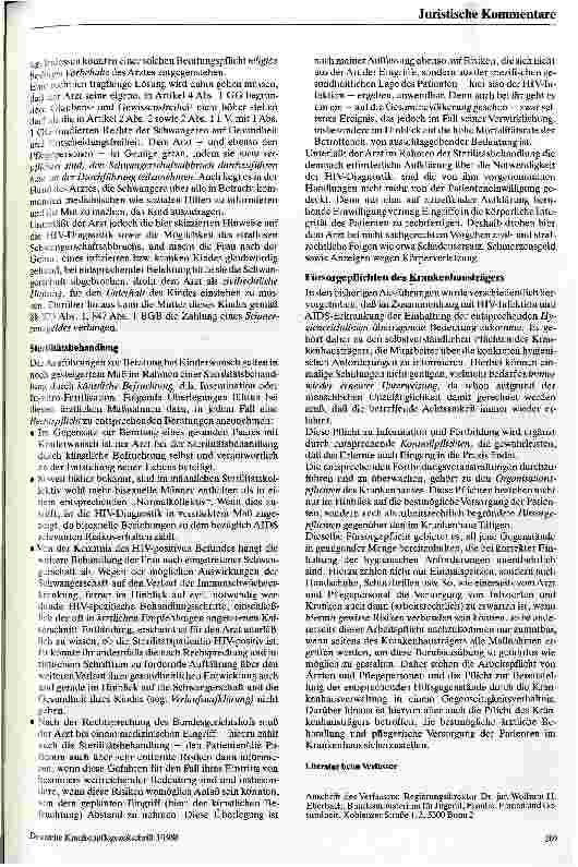 Vorschauseite 6: Rechtsfragen bei AIDS
