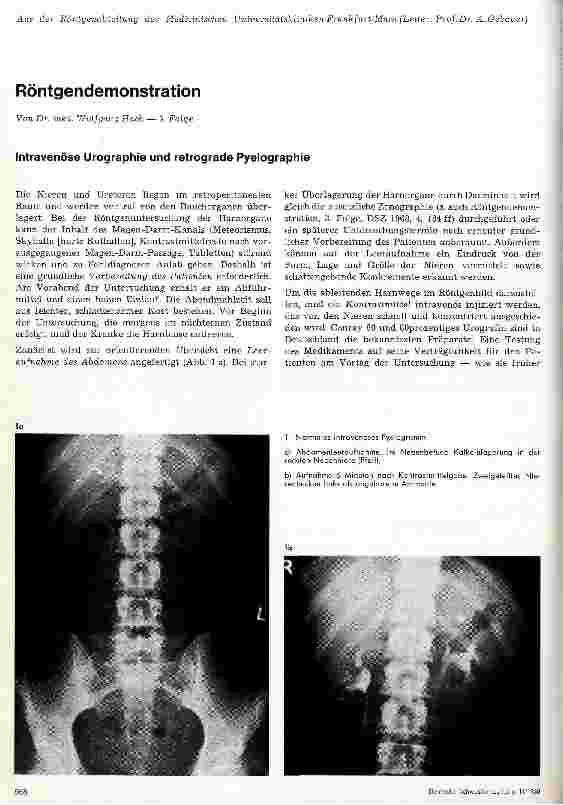 Vorschauseite 1: Röntgendemonstration 9. Folge: Intravenöse Urographie und retrograde Pyelographie