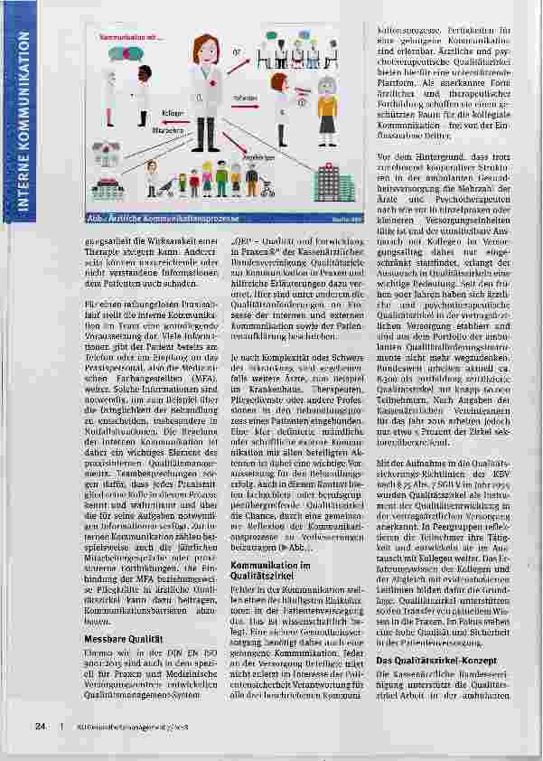 Vorschauseite 2: Kommunikation als Garant für Qualität und Sicherheit