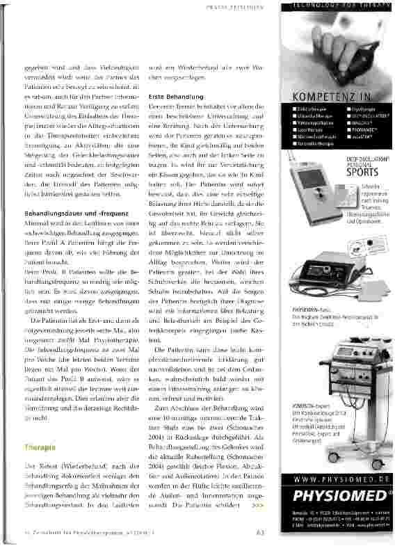 Vorschauseite 6: Therapie mit Richtschnur und Profil