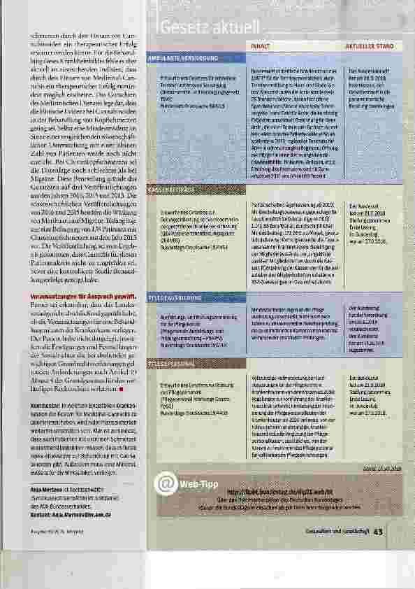Vorschauseite 2: Kein Anspruch auf Medizinal-Cannabis