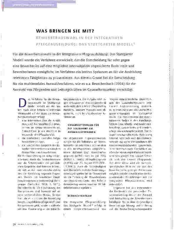 Vorschauseite 1: WAS BRINGEN SIE MIT?