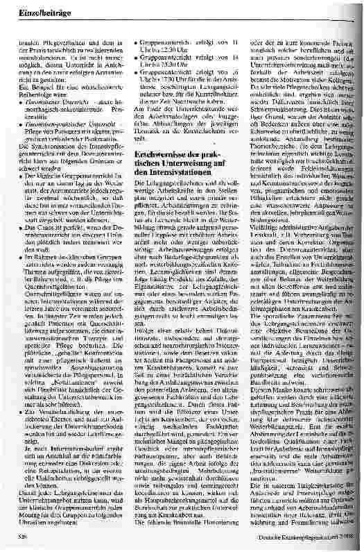 Vorschauseite 2: Organisation der praktischen Weiterbildung für Anästhesie und Intensivpflege