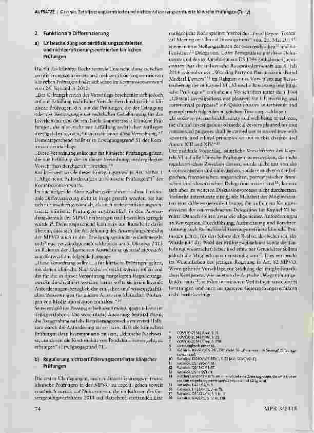 Vorschauseite 2: Zertifizierungszentrierte und nichtzertifizierungszentrierte klinische Prüfungen (Teil 2)