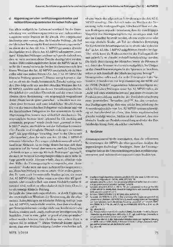 Vorschauseite 3: Zertifizierungszentrierte und nichtzertifizierungszentrierte klinische Prüfungen (Teil 2)