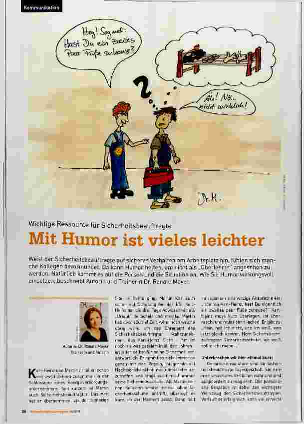 Vorschauseite 1: Mit Humor ist vieles leichter