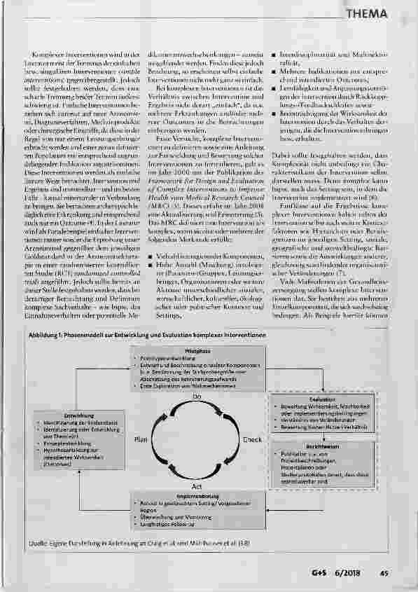 Vorschauseite 2: Entwicklung und Evaluation komplexer Interventionen weiterdenken