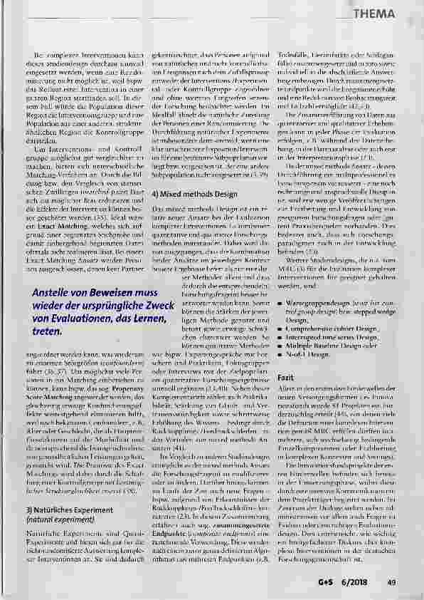Vorschauseite 6: Entwicklung und Evaluation komplexer Interventionen weiterdenken
