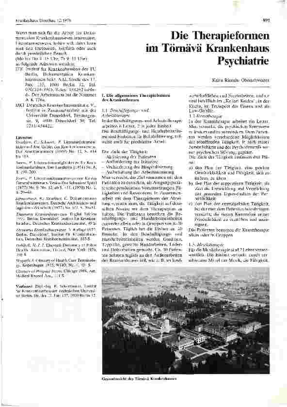 Vorschauseite 6: Der kranke Mensch und das Krankenhaus