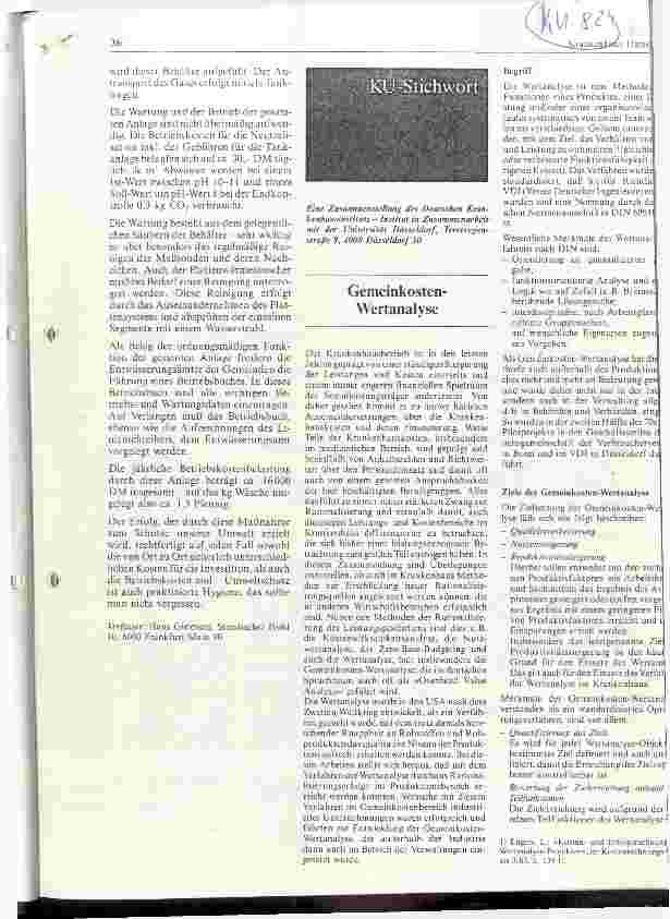 Vorschauseite 1: Gemeinkostenwertanalyse