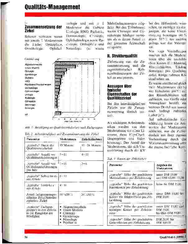 Vorschauseite 2: Evaluation ärztlicher Qualitätszirkel in der Kassenärztlichen Vereinigung Pfalz