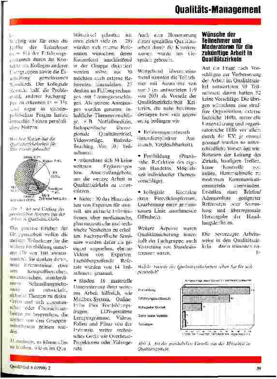 Vorschauseite 5: Evaluation ärztlicher Qualitätszirkel in der Kassenärztlichen Vereinigung Pfalz