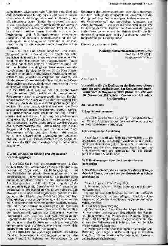 Vorschauseite 3: Diskussion um die Neuordnung der Ausbildung in den Pflegeberufen