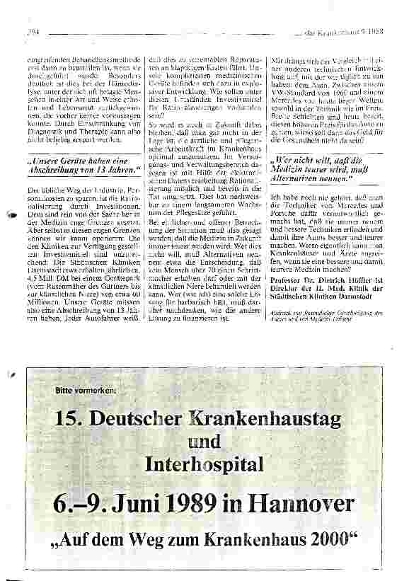 Vorschauseite 2: Gute Medizin muß nicht teuer sein