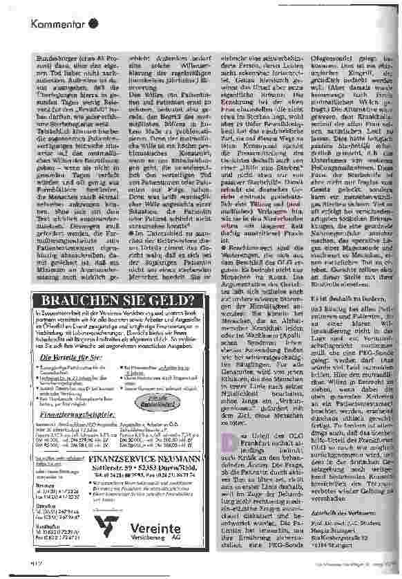 Vorschauseite 2: Das Tötungsverbot darf nicht ausgehöhlt werden