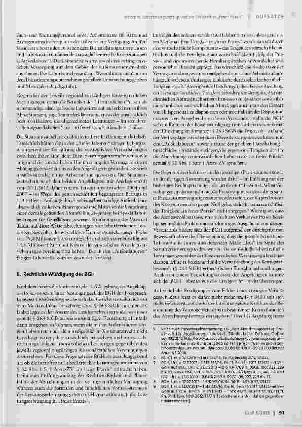 Vorschauseite 2: Abrechnungsbetrug und die Tätigkeit in freier Praxis
